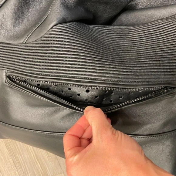 Leather Motorcycle Jacket - Picture 8 of 14